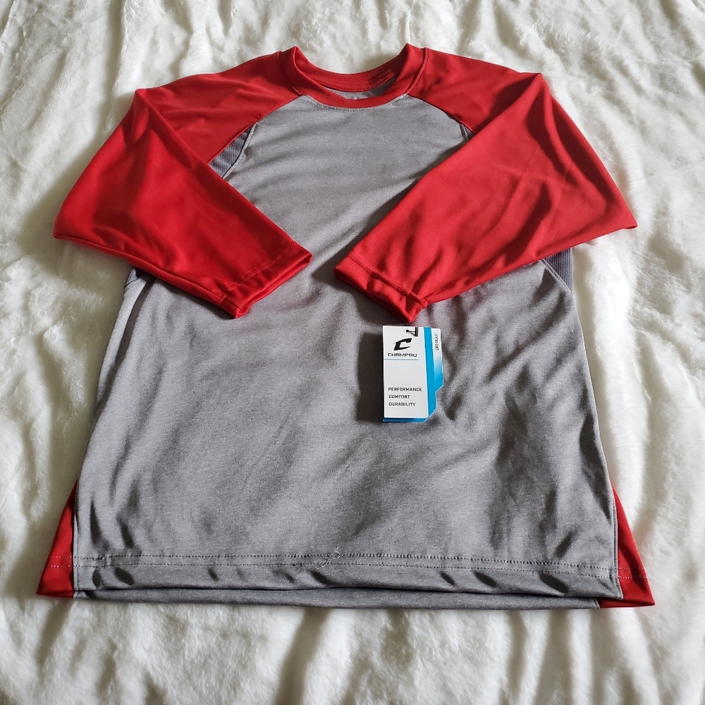 Champro Boy's Dri-Gear 3/4 Sleeve Baseball Shirt